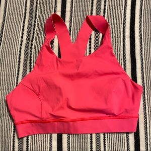 Lululemon Bright Pink Sports Bra Size 10